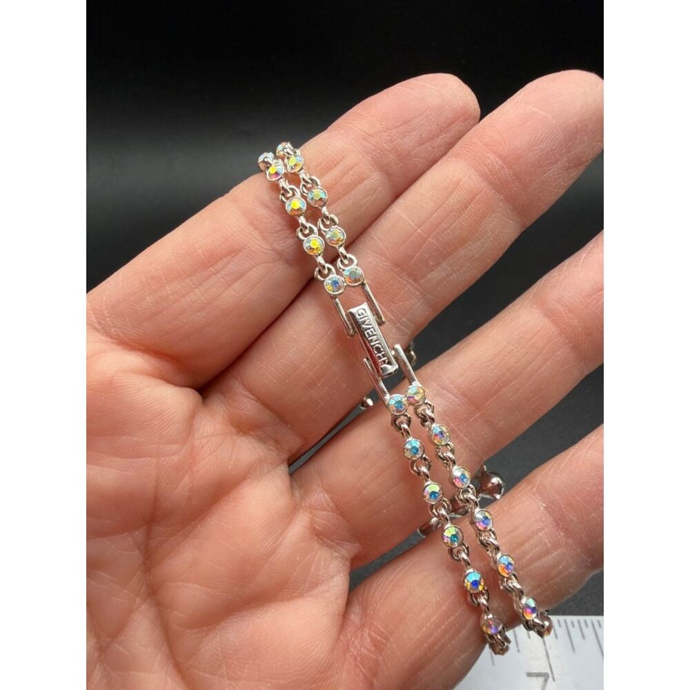 Givenchy flex Tennis Bracelet Crystal rhinestone #E444 - Picture 13 of 13